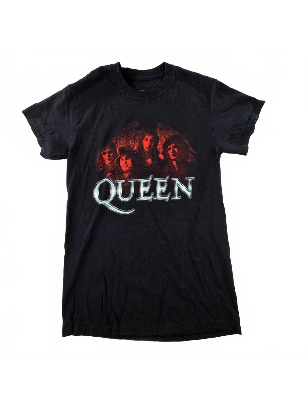 Queen Official Merch Band T-Shirt Men Small Black Vintage Rock Graphic Tee
